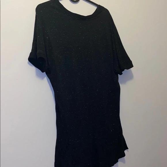 Sanctuary black high low short sleeve Top L - Picture 7 of 13